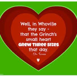 How the Grinch heart grew 3 sizes